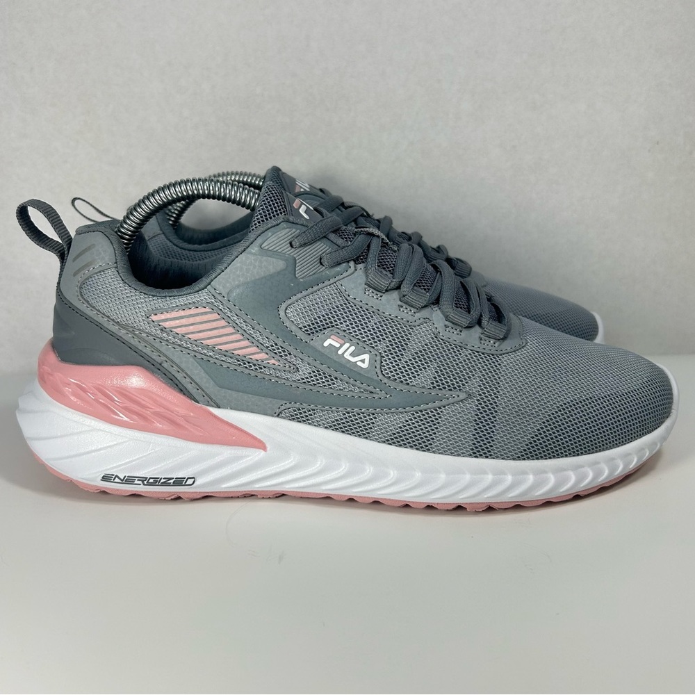 Fila Women's Gray and Pink Athletic Sneakers